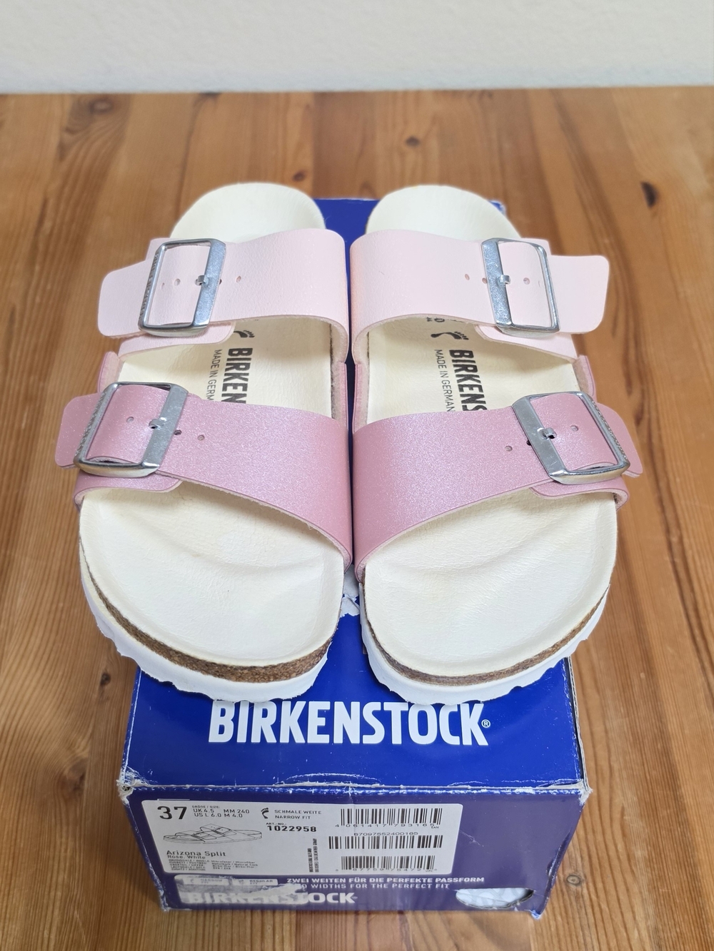 Birkenstock Womens Pink Arizona Two-Strap Sandals (Read Description👇)